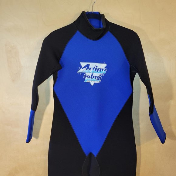 Action Plus Scuba Dive Surf Swim Blue Black Wetsuit Adult Unisex Size S NWT - Picture 6 of 11